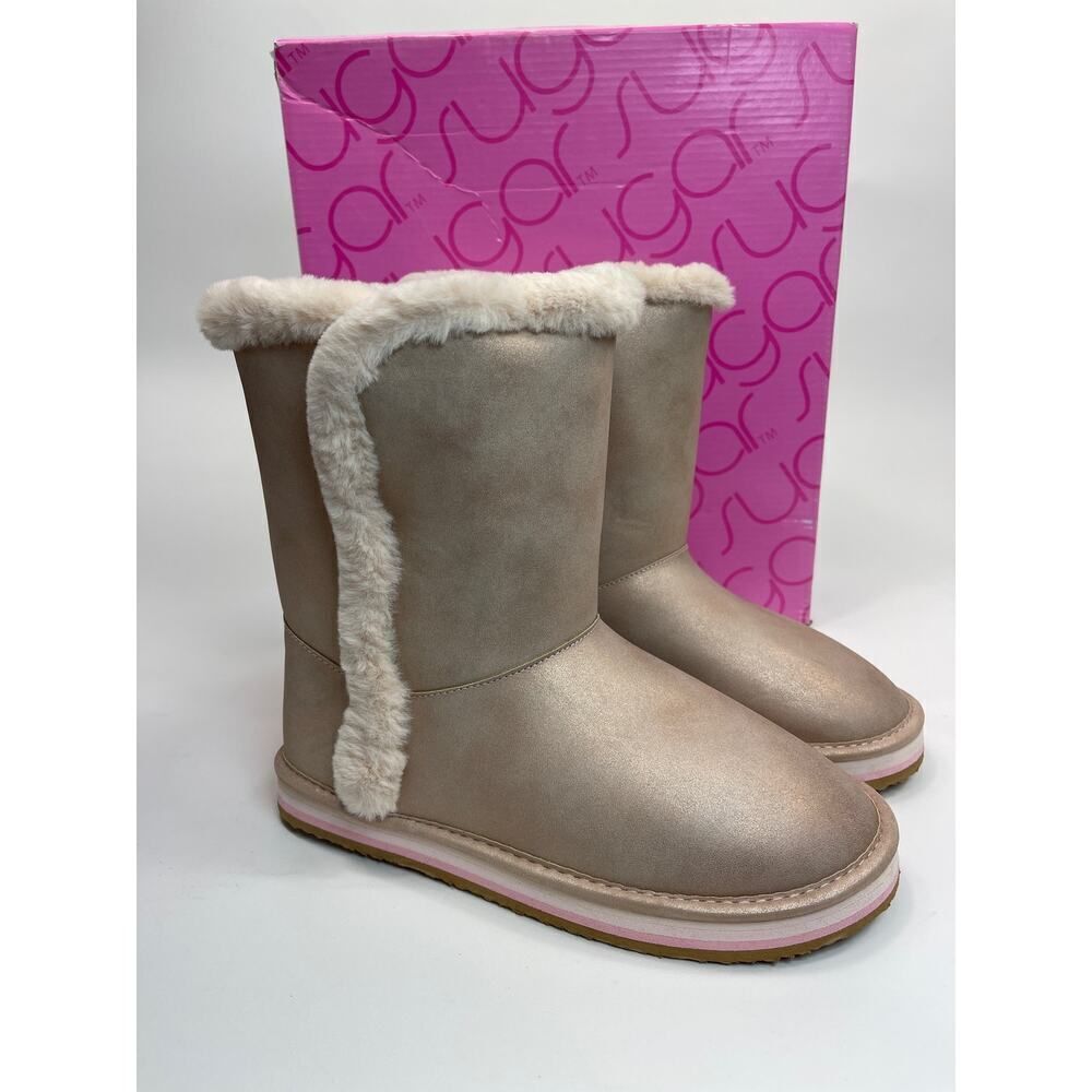 Sugar Milhoja Rose Gold Boots Size 5‎ M